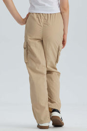 Pantalón Niña Parchute Cargo Beige