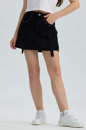 Falda Niña Cargo Negro