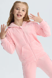 Polerón Niña Plush Rosado