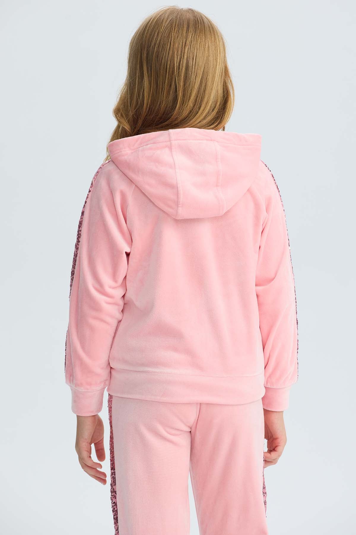 Polerón Niña Plush Rosado