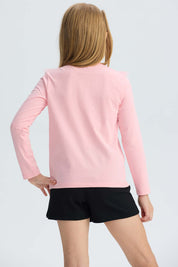 Polera Niña Tul Rosado