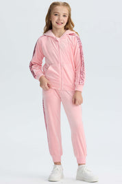 Pantalón Buzo Niña Plush Rosado