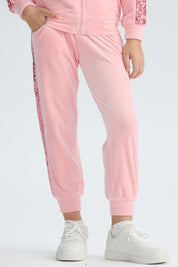 Pantalón Buzo Niña Plush Rosado