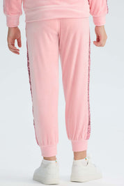 Pantalón Buzo Niña Plush Rosado