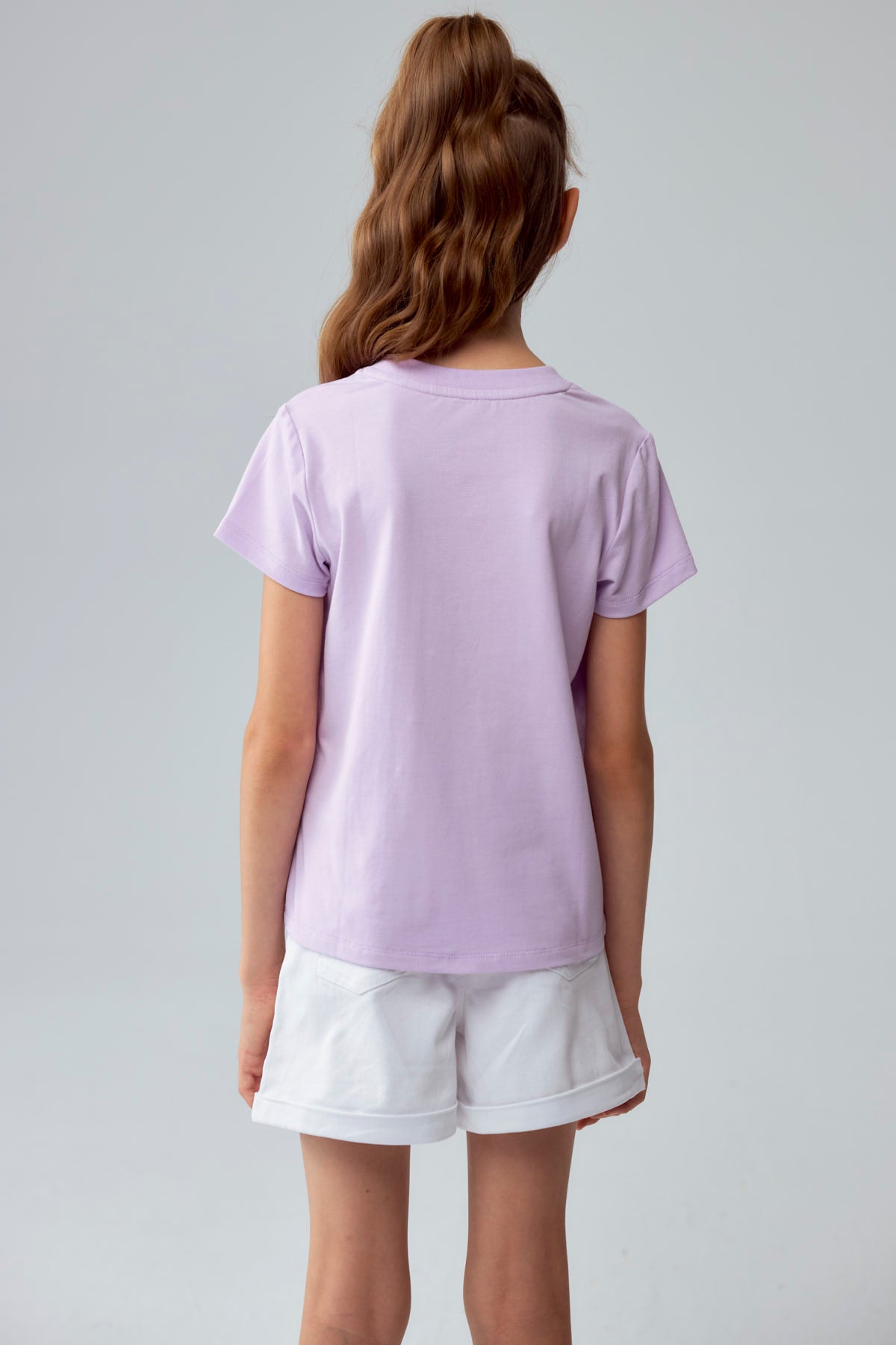 Polera Niña Textura Lila