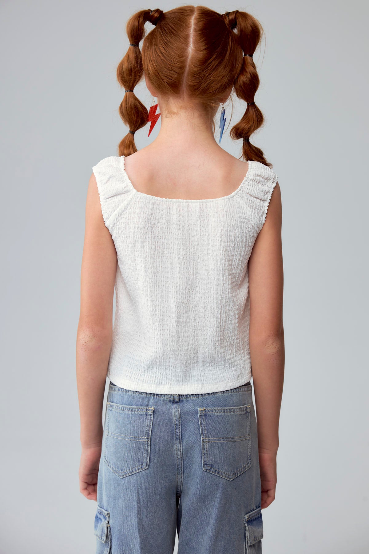 Peto Niña Recogido Medio Crudo