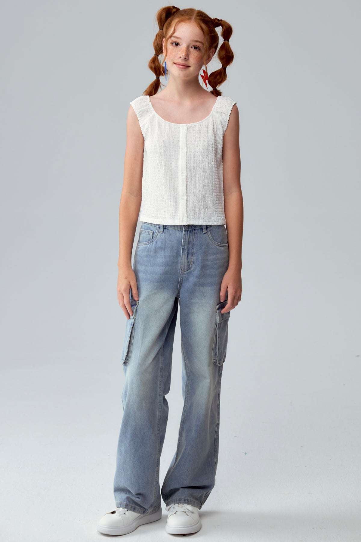 Peto Niña Recogido Medio Crudo