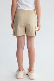 Short Niña Cargo Beige