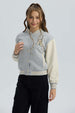 Chaqueta Niña Bomber Gris Melange