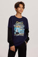 Polera Niño Doble Manga Básica Azul
