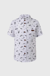 Camisa Niño Mini Print Blanco