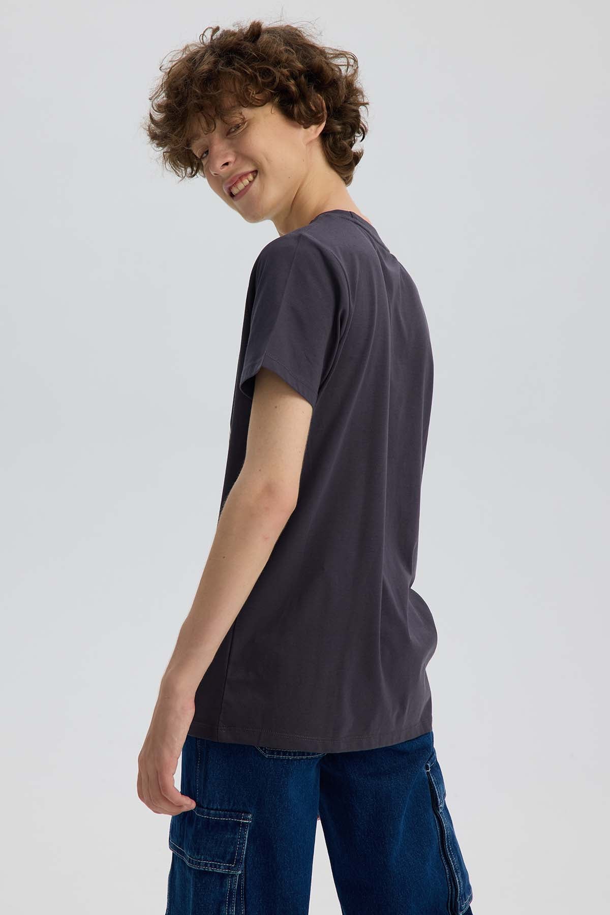 Polera Niño Básica Estampada Marengo