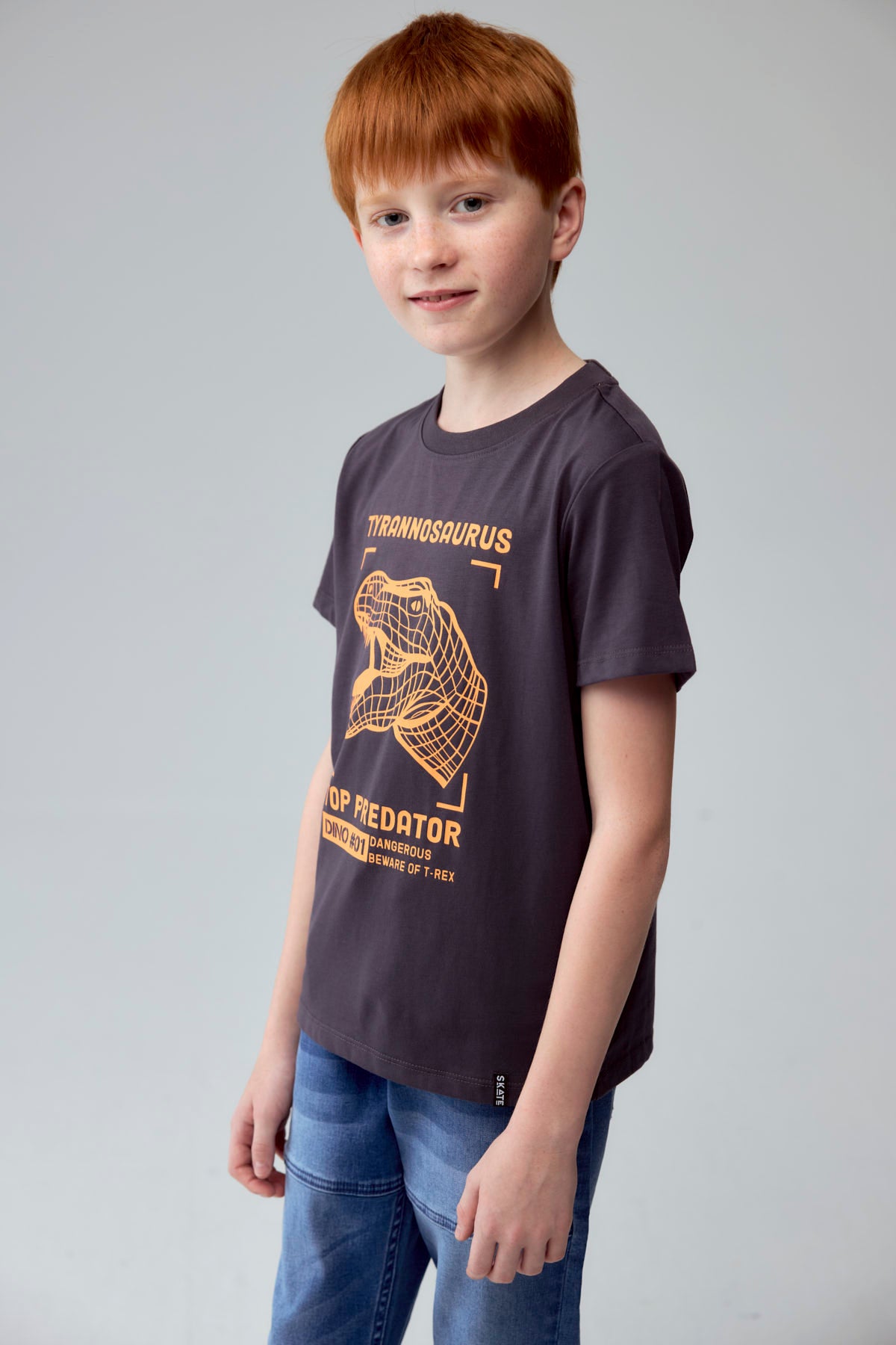 Polera Niño Básica Estampada Marengo
