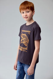 Polera Niño Básica Estampada Marengo
