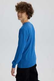 Polera Niño Print Azul