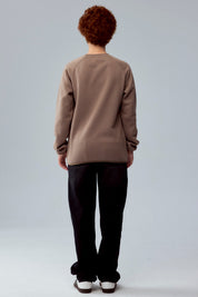 Polerón Niño Con Corte Cafe