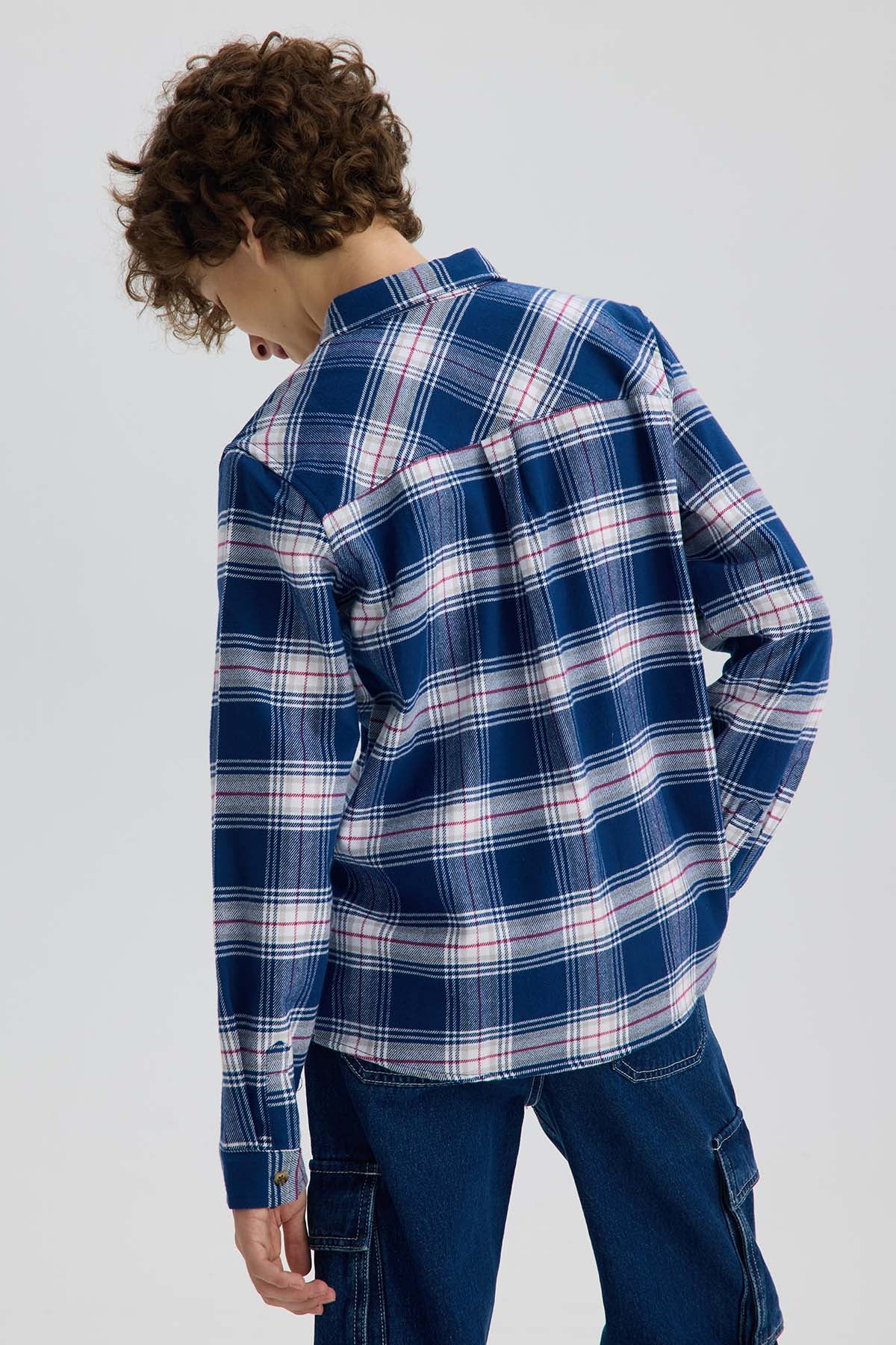 Camisa Niño Cuadrillé Azul