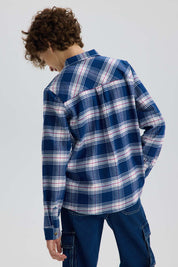 Camisa Niño Cuadrillé Azul