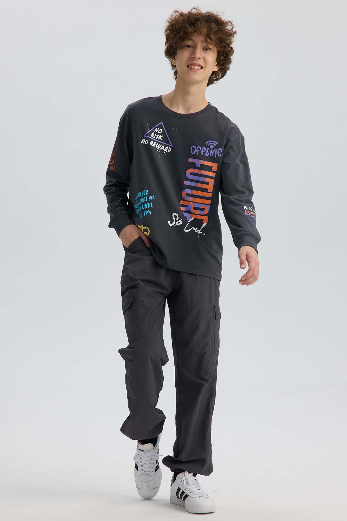 Pantalón Niño Jogger Cargo Marengo
