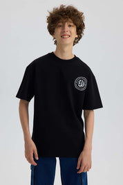 Polera Niño College Negro