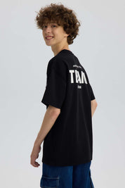 Polera Niño College Negro