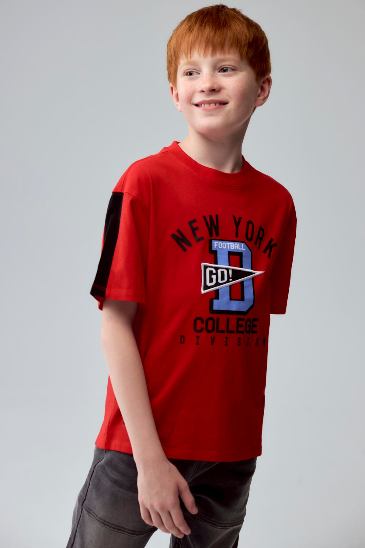 Polera Niño Toddler College Rojo