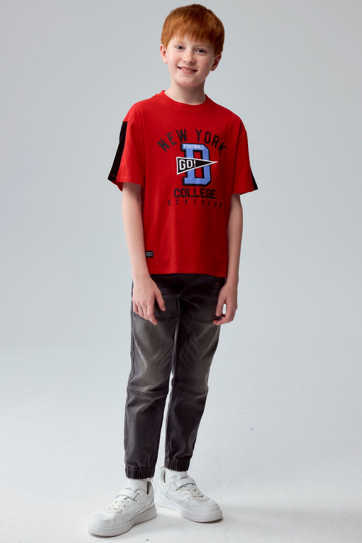 Polera Niño Toddler College Rojo