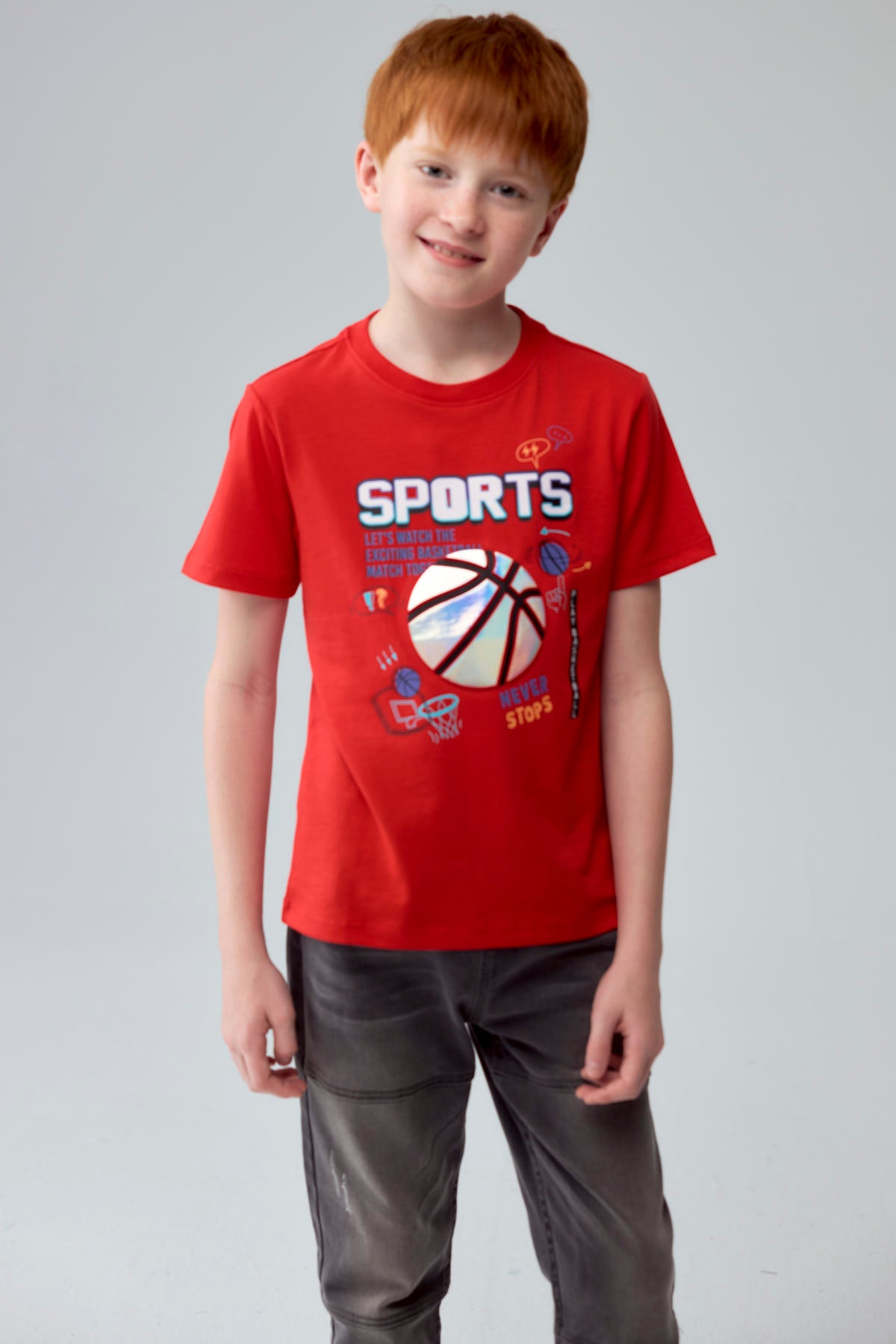 Polera Niño Toodler Print Rojo