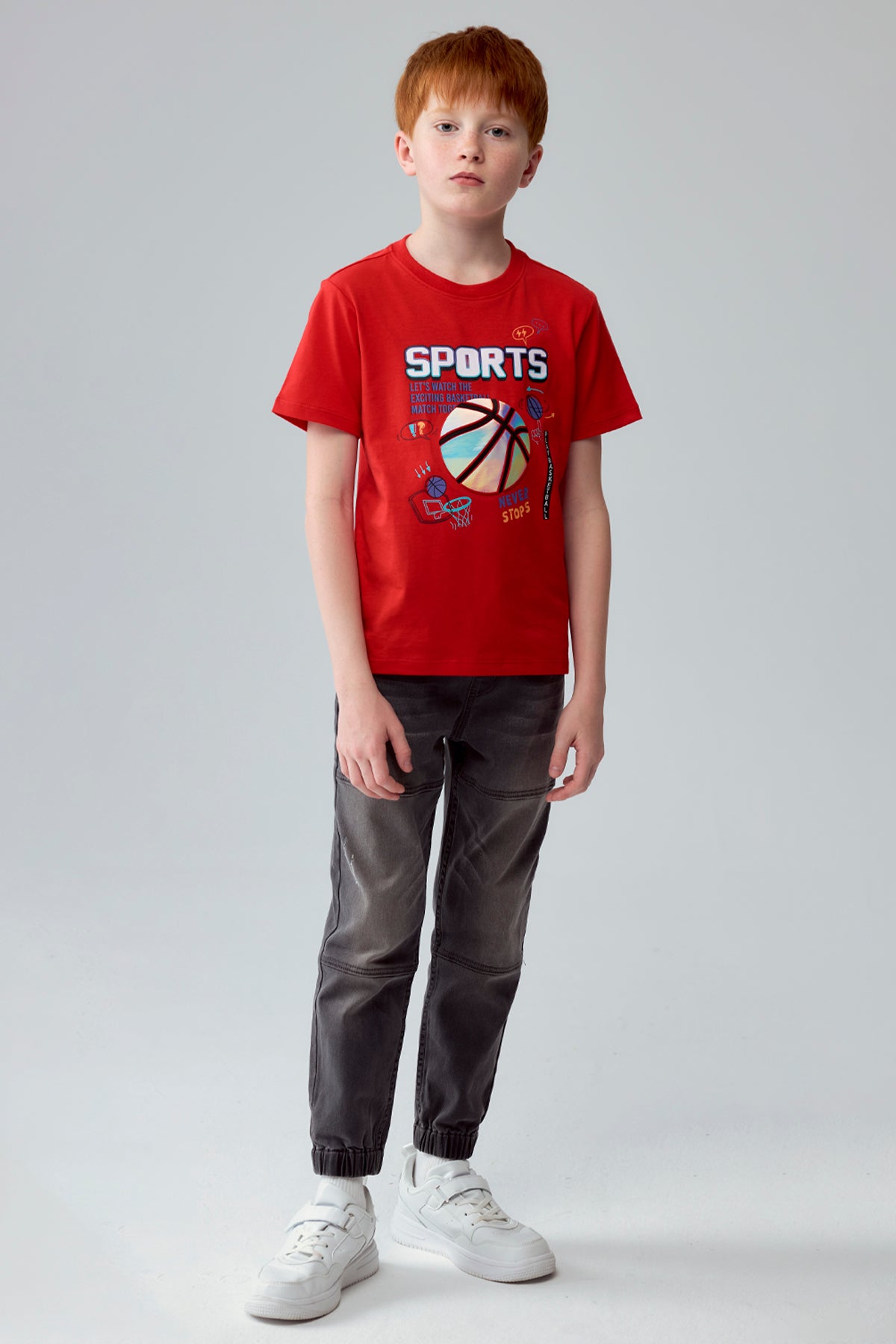 Polera Niño Toodler Print Rojo