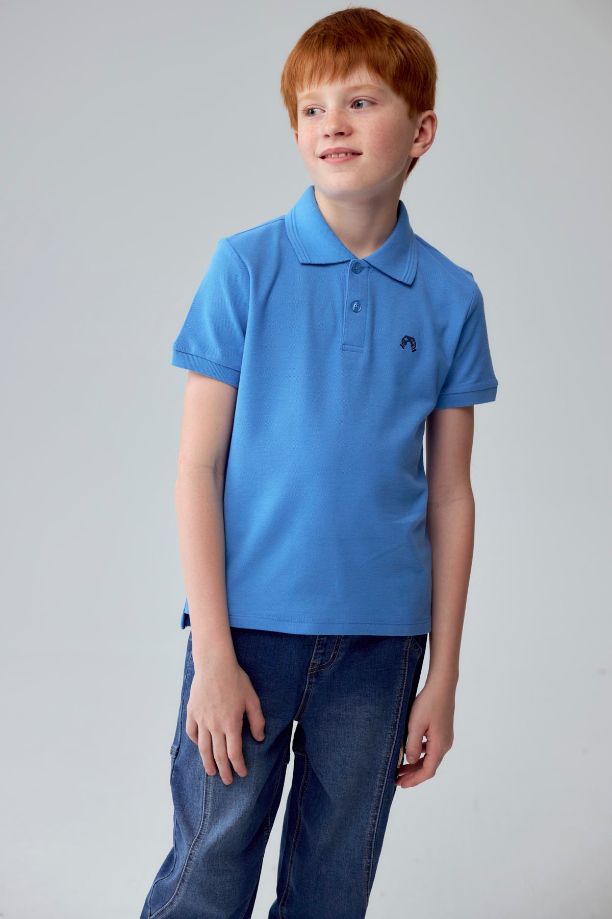 Polera Niño Pique Básica Calipso