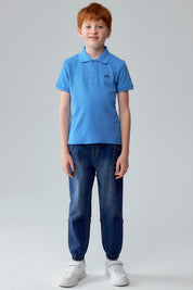 Polera Niño Pique Básica Calipso