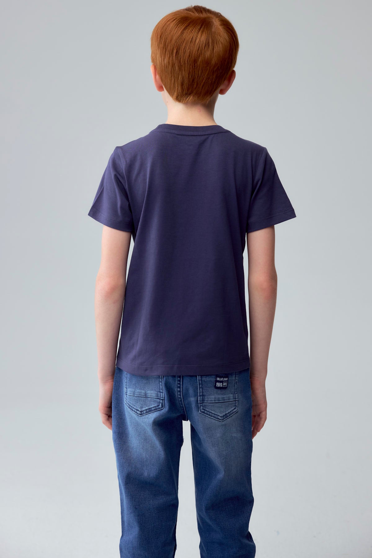 Polera Niño Print Azul