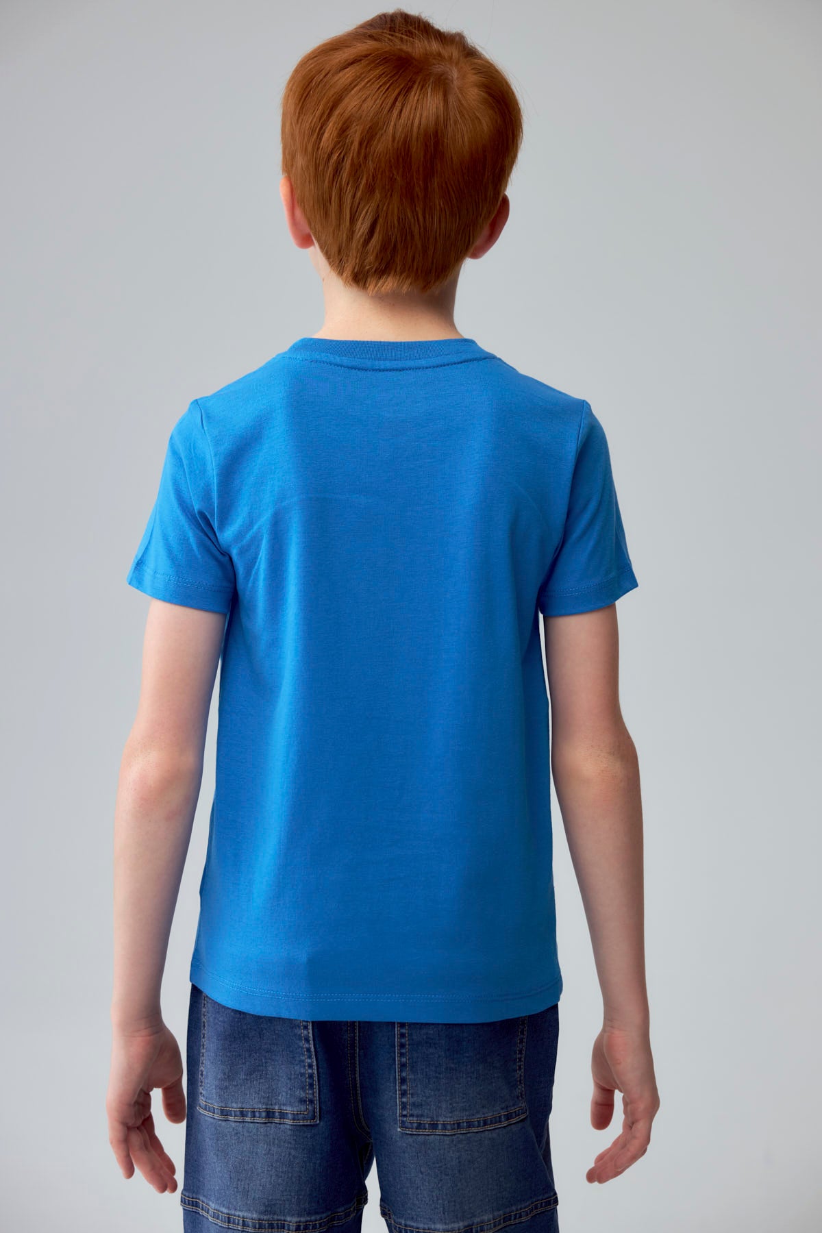 Polera Niño Print Azulino