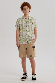 Camisa Niño Guayabera Crudo