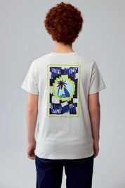 Polera Niño Print Gris