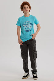 Polera Niño Básica Estampada Calipso