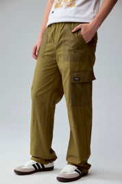 Pantalón Niño Cargo Calce Recto Verde Militar