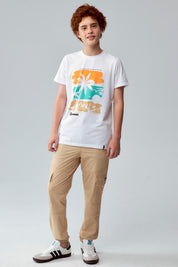 Pantalón Niño Jogger Camel