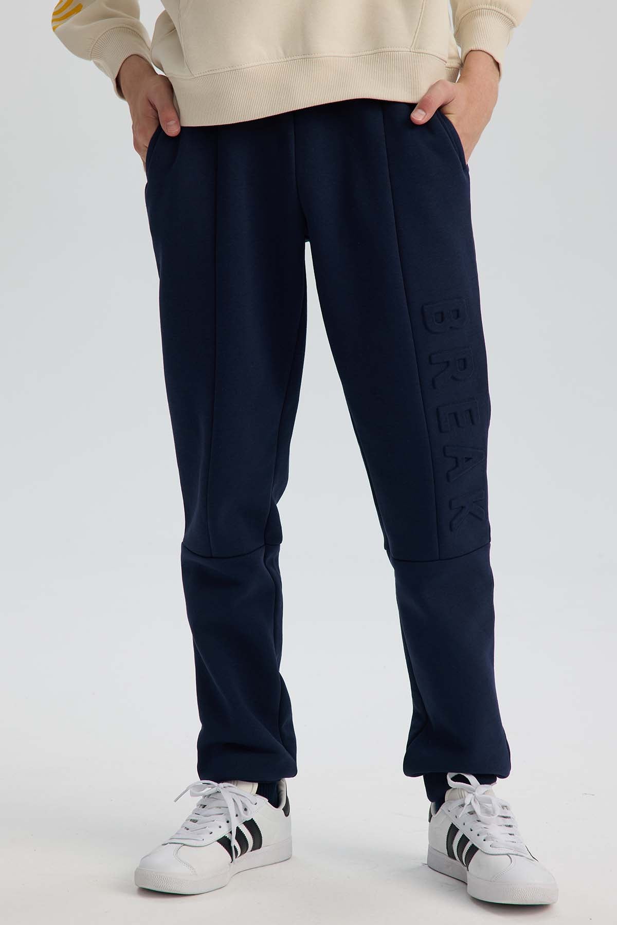 Pantalón Buzo Niño Jogger Azul Oscuro