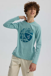 Polera Niño Print 3D Verde