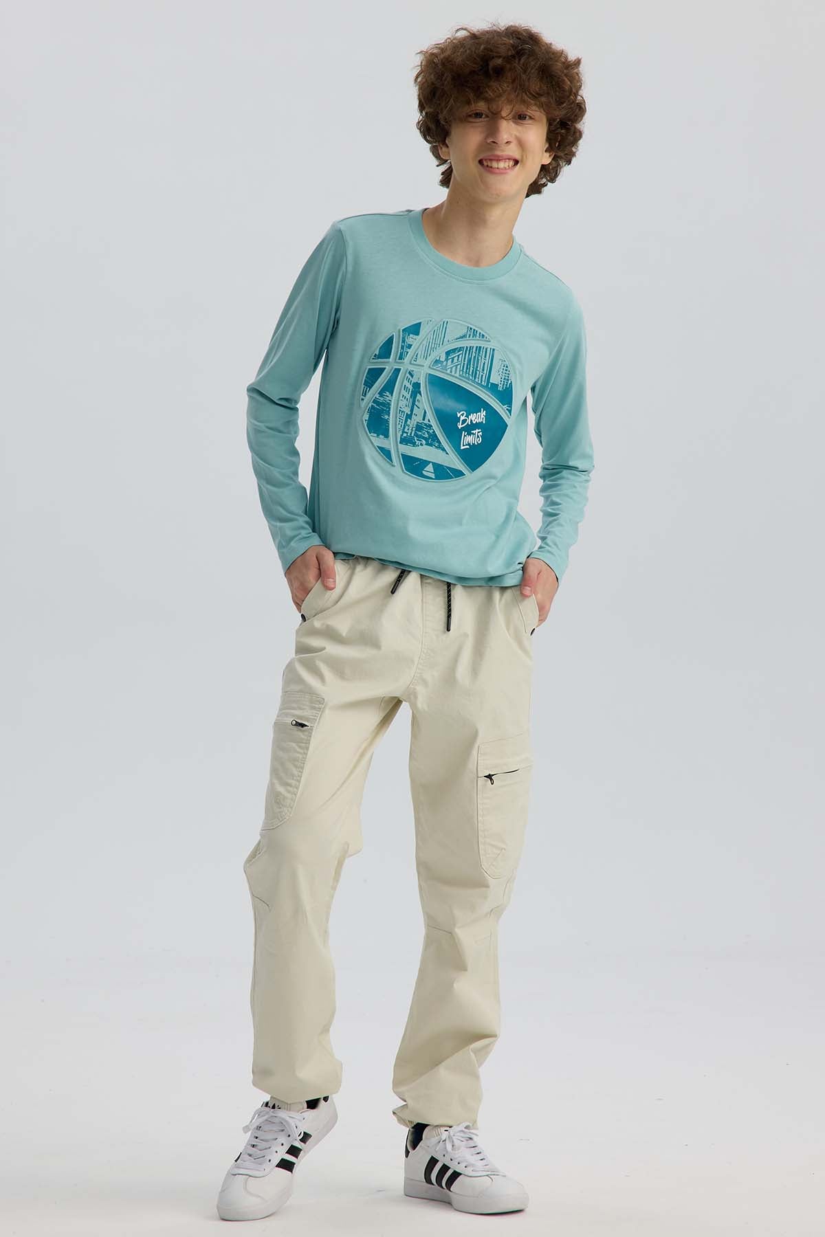 Polera Niño Print 3D Verde