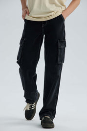 Jeans Niño Cargo Negro