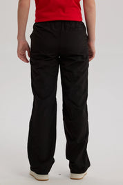 Pantalón Niño Piping Reflectante Negro