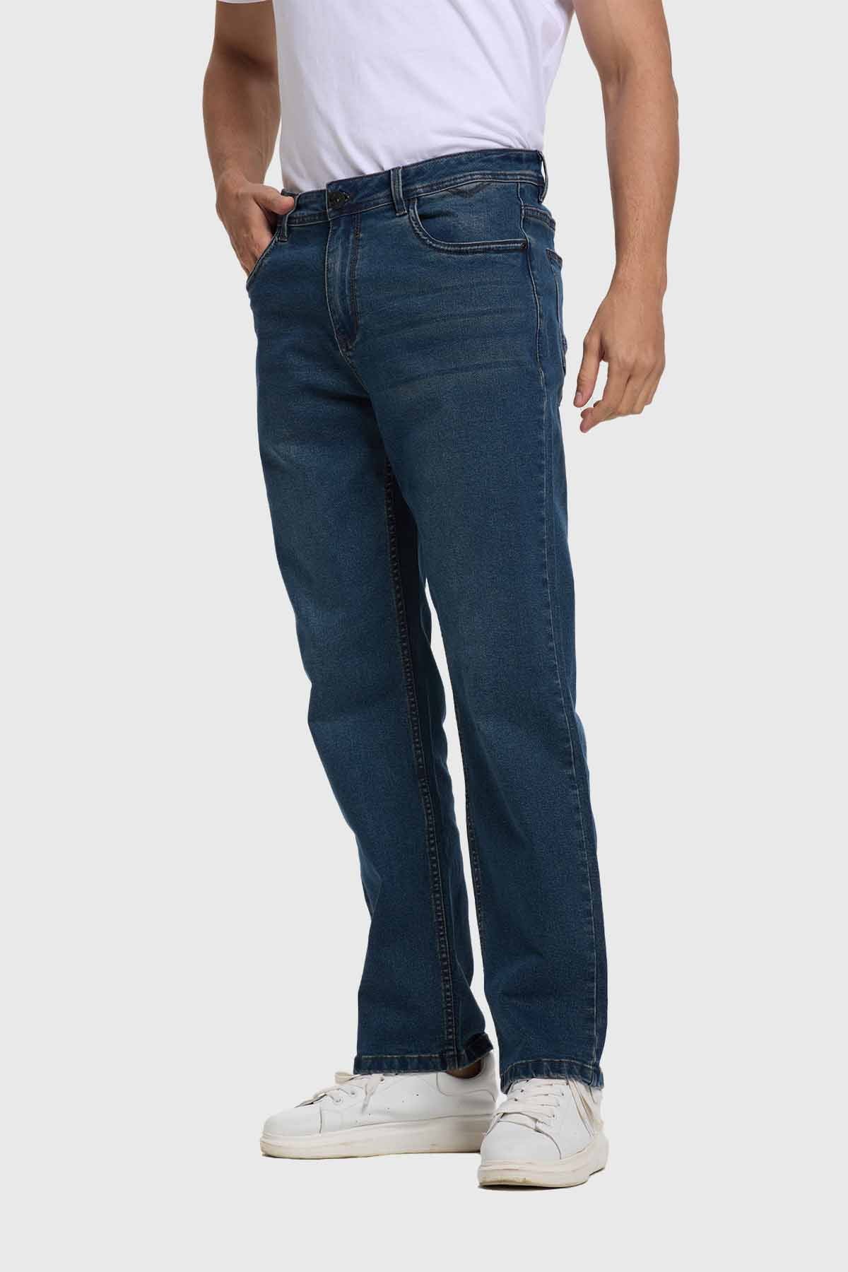 Jeans Hombre Straight Azul