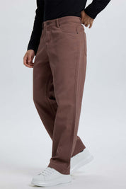 Jeans Hombre Baggy Café