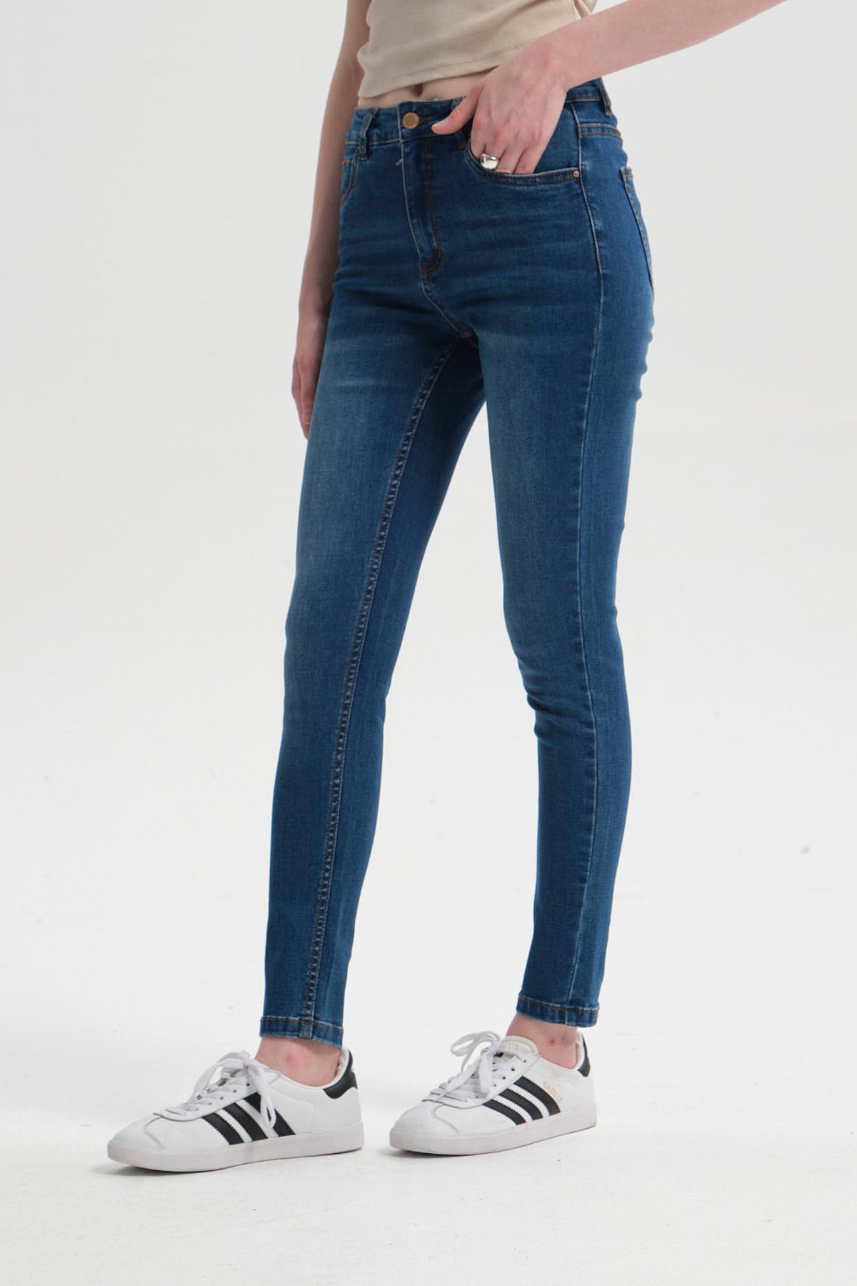 Jeans Mujer Super Skinny Estela Azul