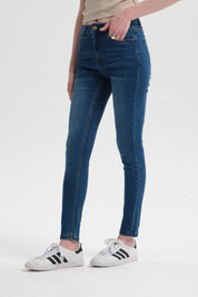 Jeans Mujer Super Skinny Estela Azul
