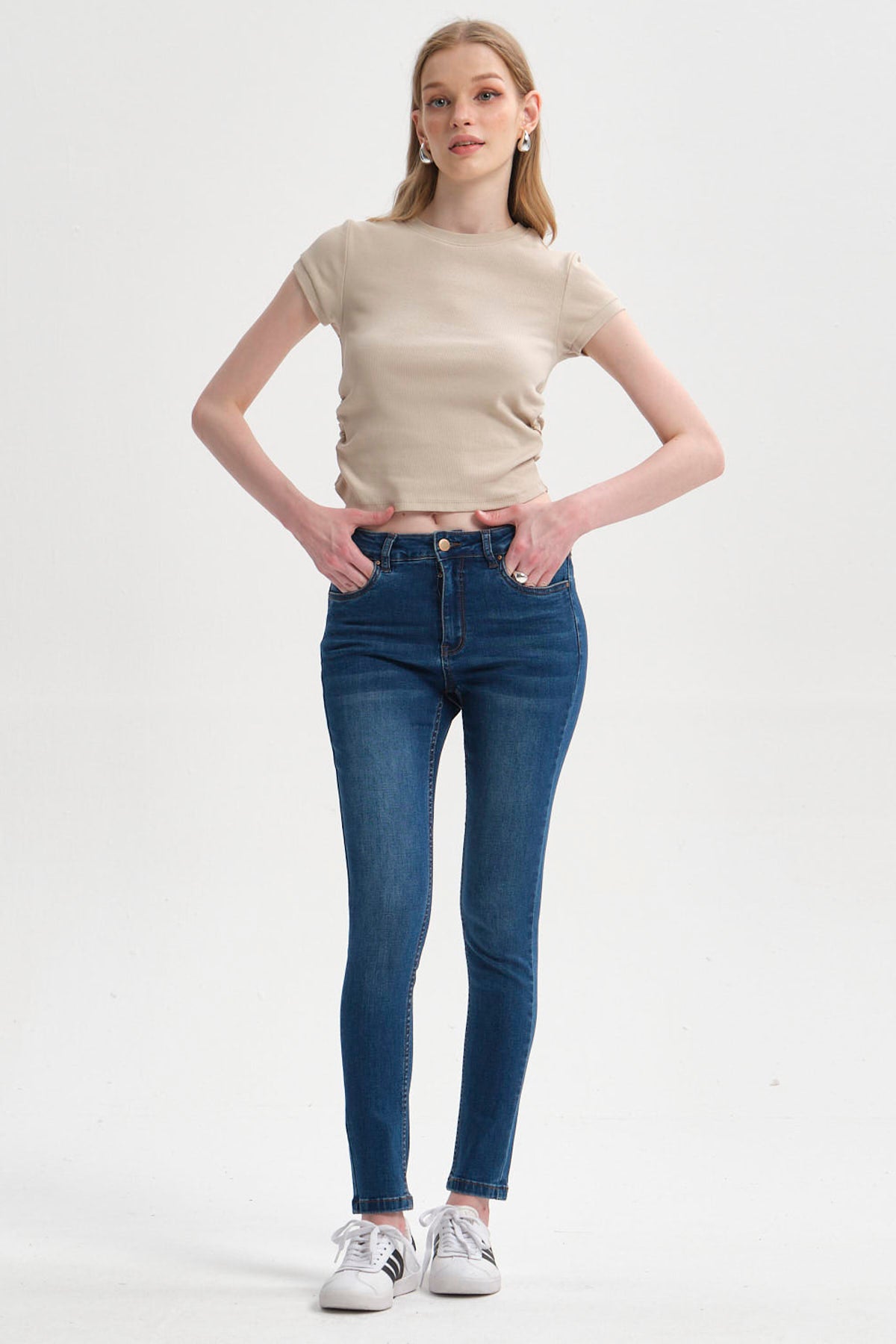 Jeans Mujer Super Skinny Estela Azul