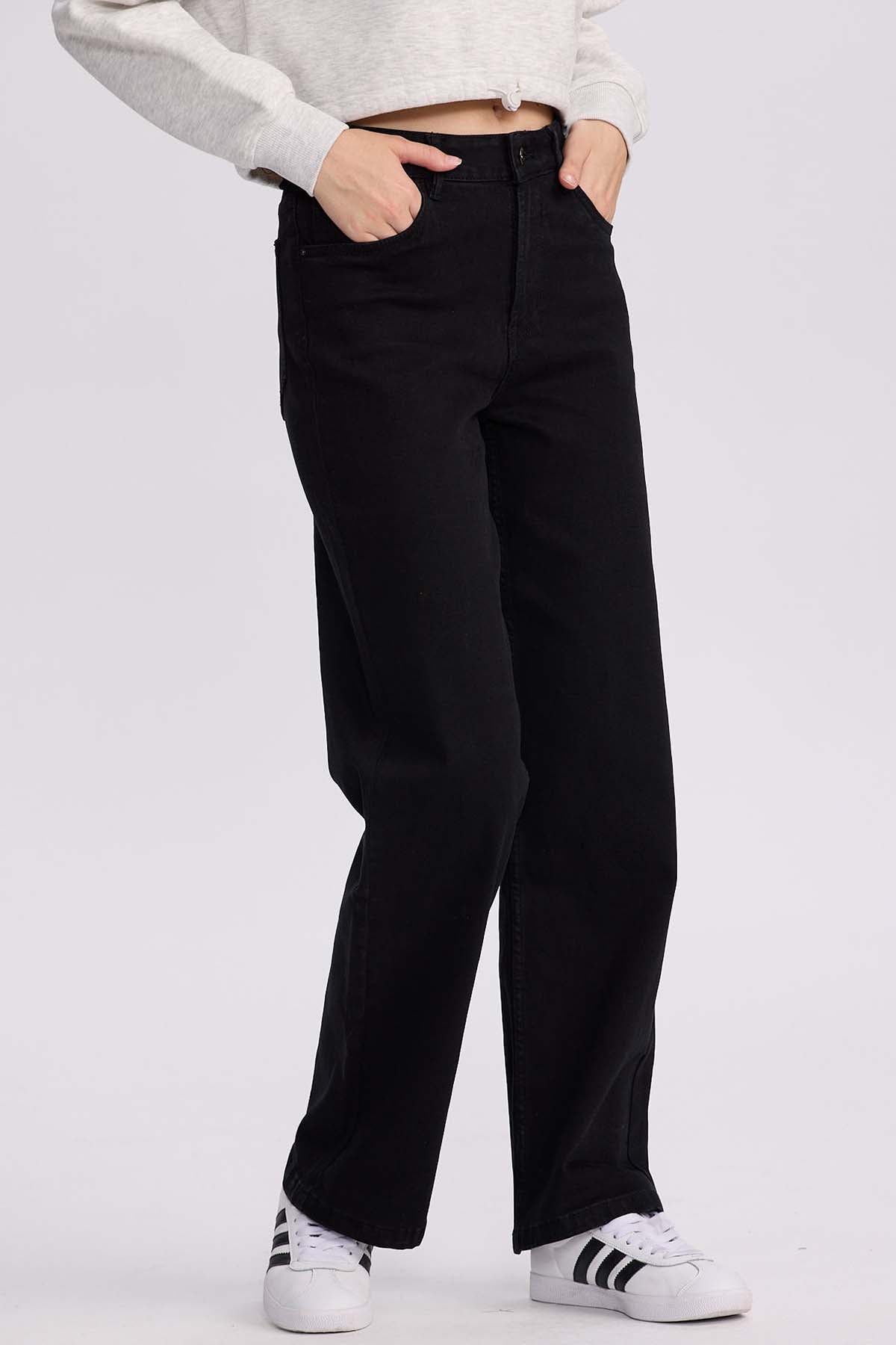 Jeans Mujer Wide Leg Sofía Negro