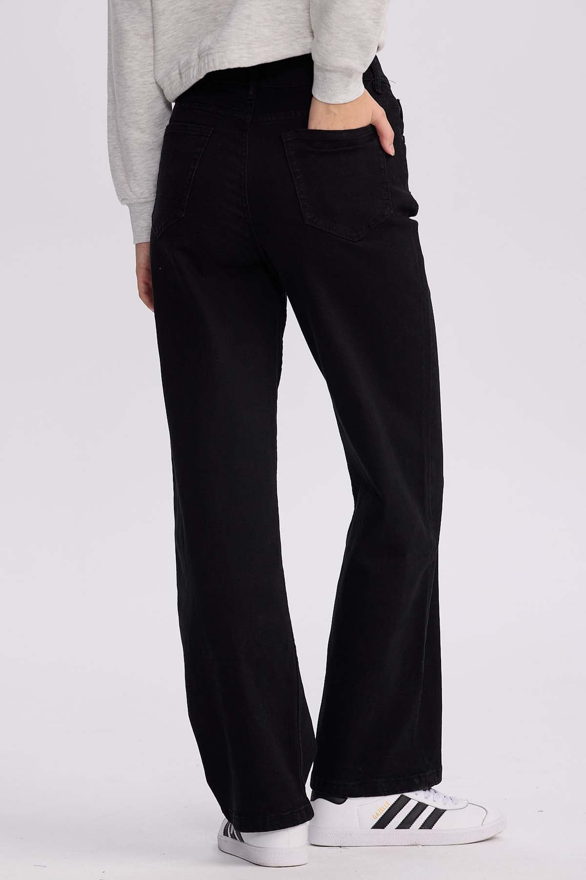 Jeans Mujer Wide Leg Sofía Negro